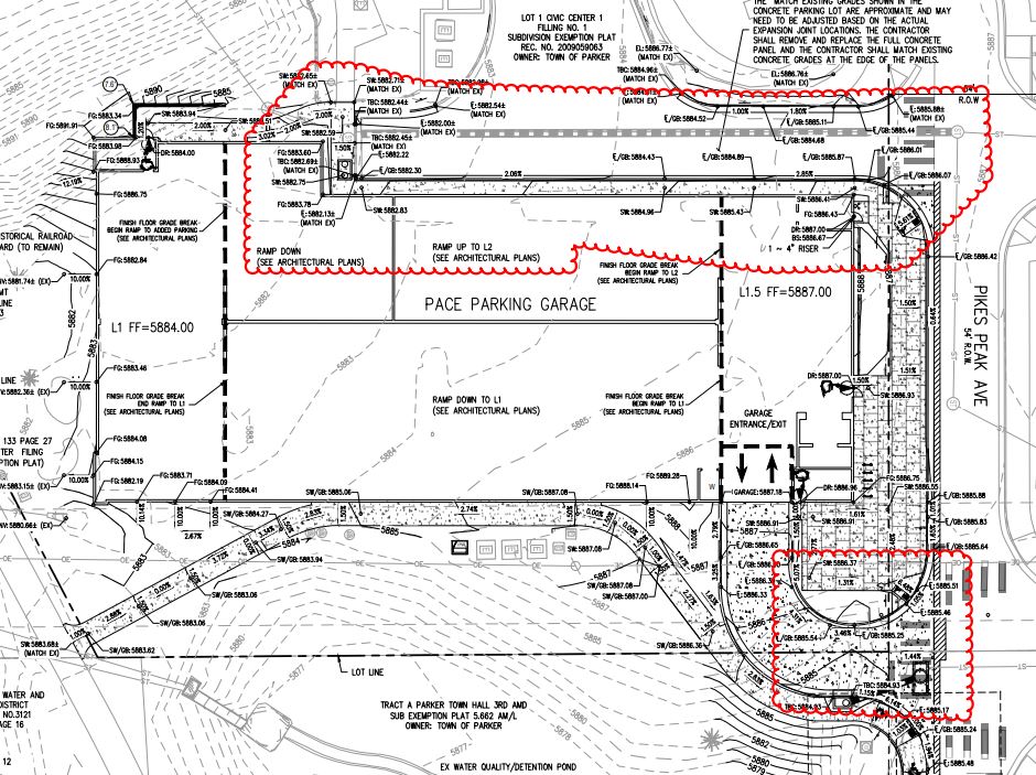 PACE Center Garage plan