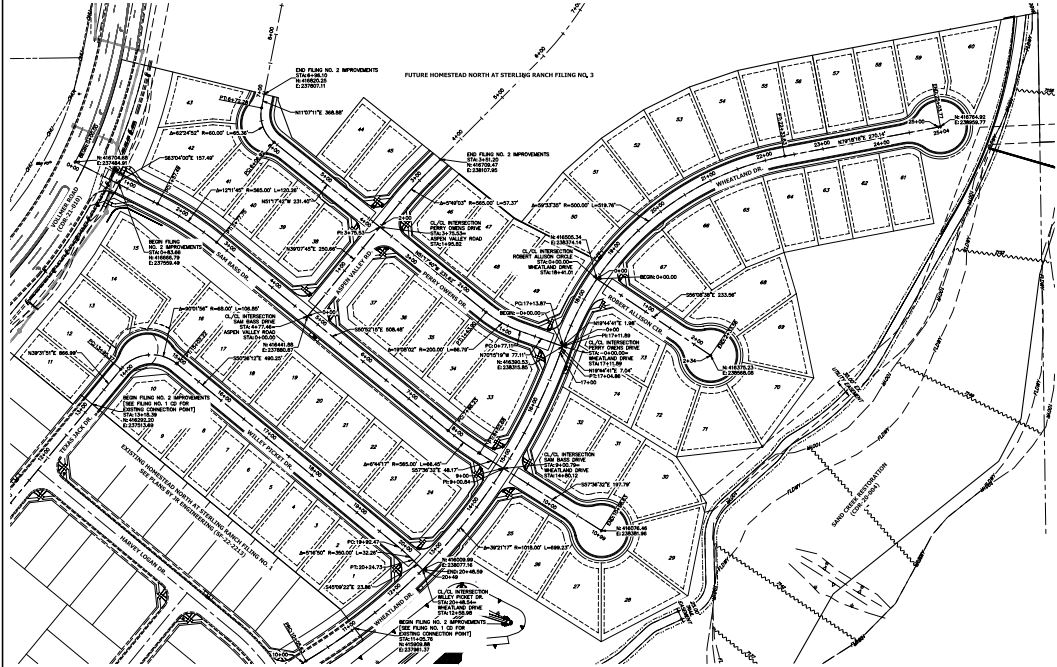 Sterling Ranch Filing No. 2 preliminary plan — 49 single family lots
