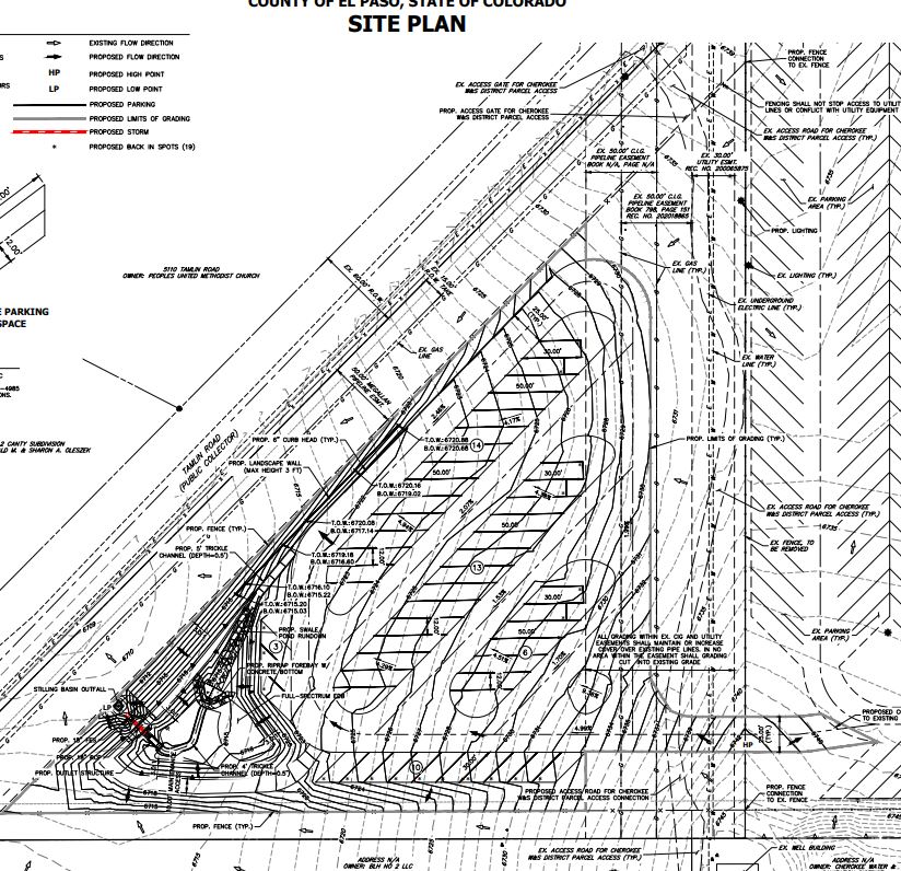 Tamlin Road RV Storage site plan