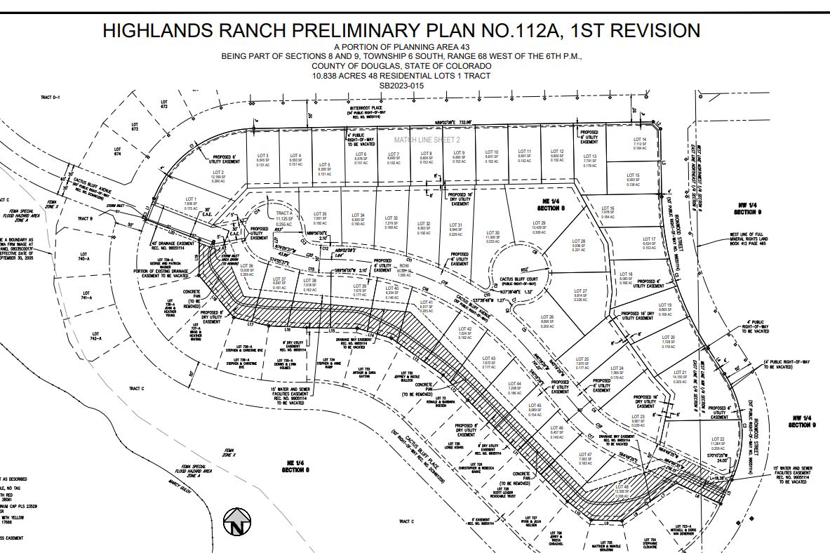 Westridge preliminary plan — 48 residential lots and 1 tract on 10.84 acres